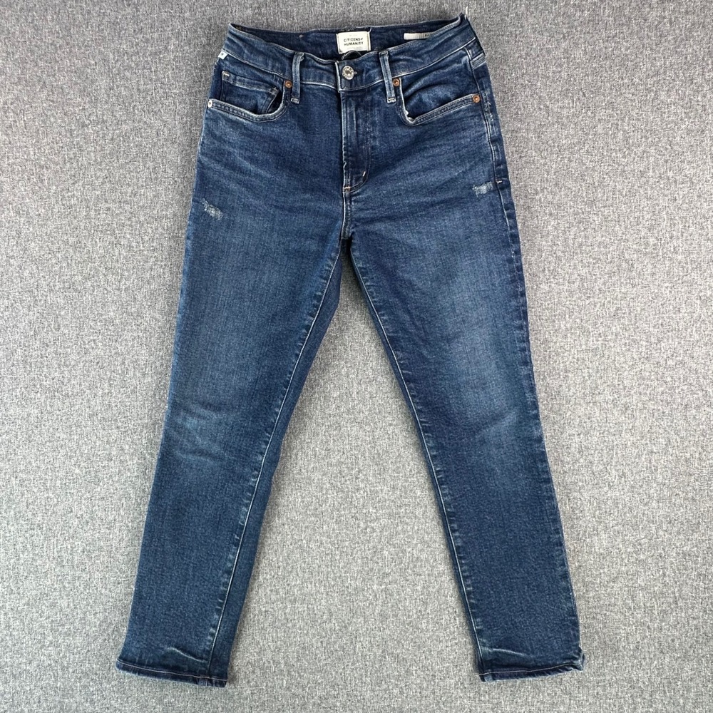 Citizens of Humanity Jeans Womens 26 Ella High Rise Slim Dark Blue Excellent